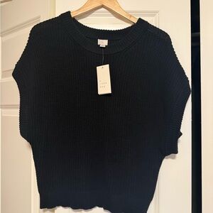 A New Day Black Sleeveless Sweater